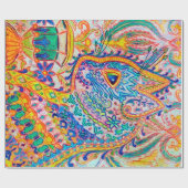 Psychedelic Cat, Louis Wain Cadeaupapier (Vlak)