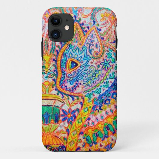 Psychedelic Cat, Louis Wain Case-Mate iPhone Case (Achterkant)