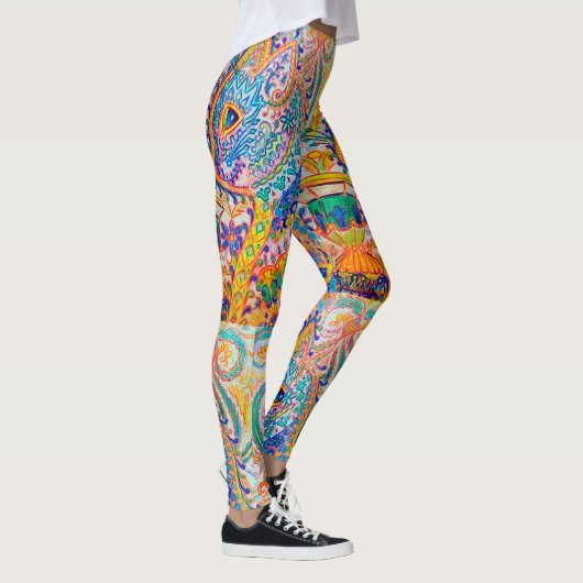 Psychedelic Cat, Louis Wain Leggings (Rechts)