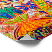 Psychedelic Cat, Louis Wain Poster (Hoek)