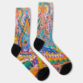 Psychedelic Cat, Louis Wain Sokken (Rechts)