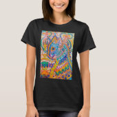 Psychedelic Cat, Louis Wain T-Shirt (Voorkant)