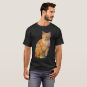 Psychedelic Cat Shirt, Tie Dye Cat Shirt (Voorkant volledig)