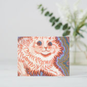  Psychedelic Cat van Louis Wain Briefkaart (Staand voorkant)