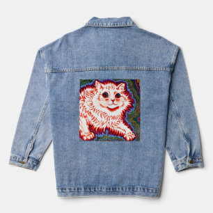  Psychedelic Cat van Louis Wain Denim Jacket