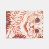  Psychedelic Cat van Louis Wain Fleece Deken (Voorkant (Horizontaal))