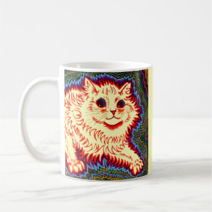 Psychedelic Cat van Louis Wain Koffiemok