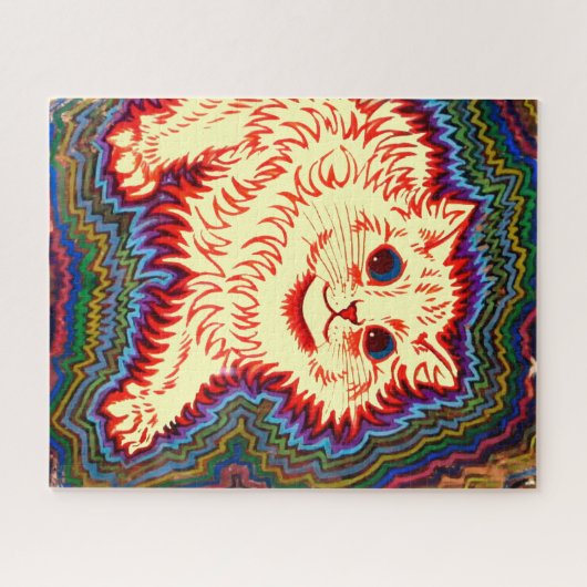 Psychedelic Cat van Louis Wain Legpuzzel (Horizontaal)