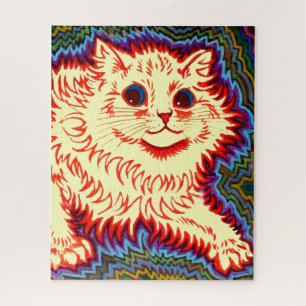  Psychedelic Cat van Louis Wain Legpuzzel