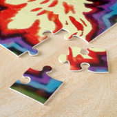  Psychedelic Cat van Louis Wain Legpuzzel (Zijkant)