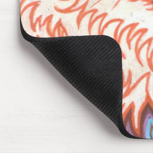  Psychedelic Cat van Louis Wain Muismat (Hoek)