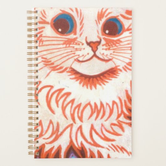  Psychedelic Cat van Louis Wain Planner (Voorkant)