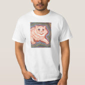  Psychedelic Cat van Louis Wain T-shirt (Voorkant)