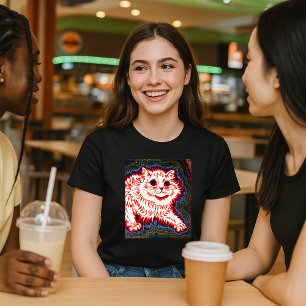  Psychedelic Cat van Louis Wain T-shirt
