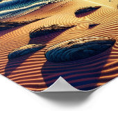 Psychedelic Celestial Sunset Beach Landschap Poster (Hoek)