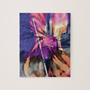 Psychedelic cello legpuzzel
