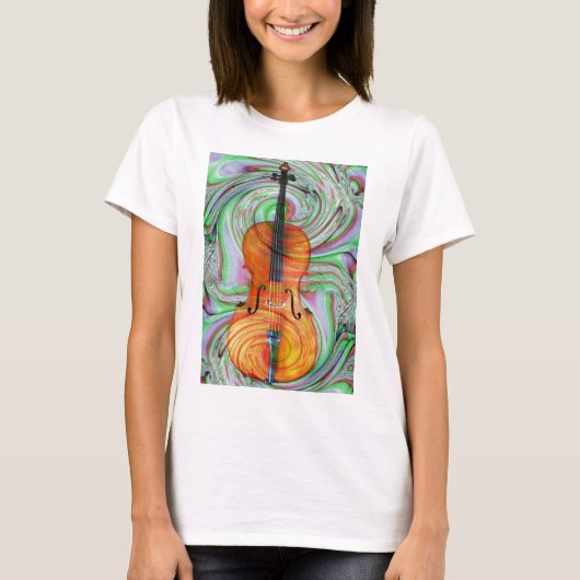 Psychedelic Cello T-shirt (Voorkant)