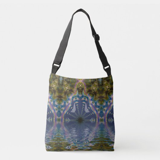 Psychedelic Chakra Yoga Crossbody Tas (Voorkant)