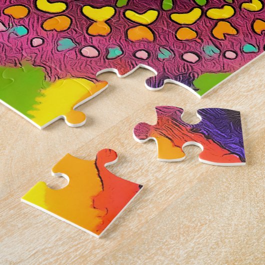 Psychedelic Chakras Puzzle Legpuzzel (Zijkant)