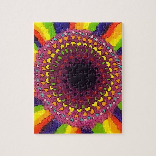 Psychedelic Chakras Puzzle Legpuzzel (Verticaal)