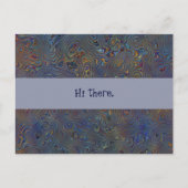 Psychedelic Chaos Abstract Briefkaart (Voorkant)