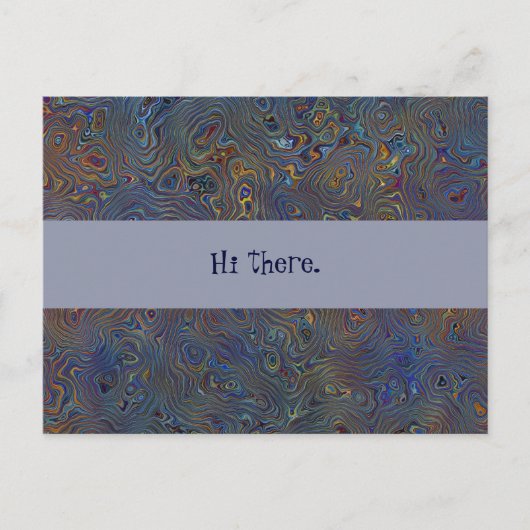 Psychedelic Chaos Abstract Briefkaart (Voorkant)