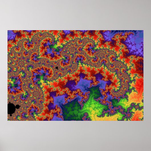 Psychedelic Chaos Poster (Voorkant)