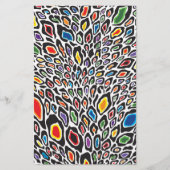 Psychedelic Cheetah Briefpapier (Voorkant)