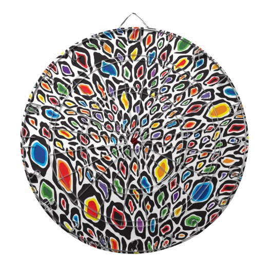 Psychedelic Cheetah Dartbord (Voorkant)