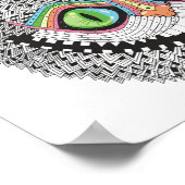 Psychedelic Cheshire Cat Poster (Hoek)