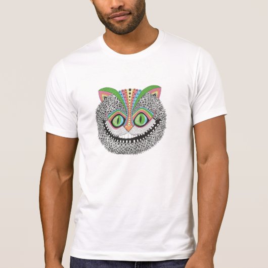 Psychedelic Cheshire Cat T-shirt (Voorkant)