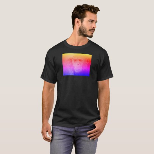 Psychedelic Chimp Shirt Black Mannen (Voorkant volledig)