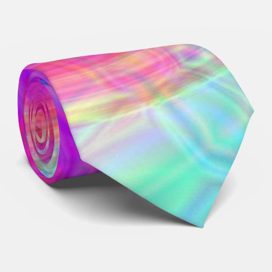 Psychedelic Circle Stropdas (Opgerold)