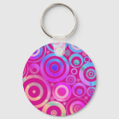Psychedelic Circles Sleutelhanger (Voorkant)