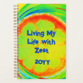 Psychedelic Citrus die mijn leven leidt met Zest Planner (Voorkant)