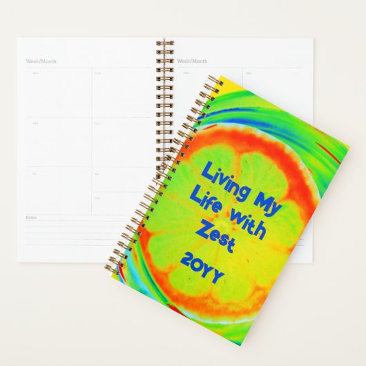 Psychedelic Citrus die mijn leven leidt met Zest Planner (Display)