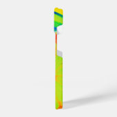 Psychedelic Citrus Pop Art met Initialen iPhone Hoesje (Linkerkant)