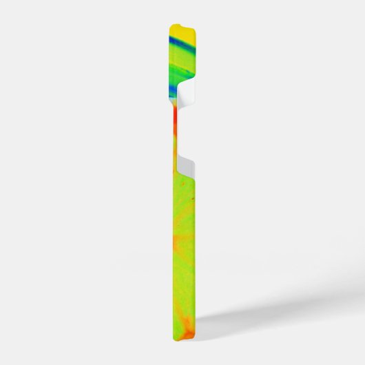 Psychedelic Citrus Pop Art met Initialen iPhone Hoesje (Linkerkant)