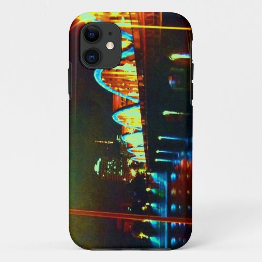 🌌🌉 🌙Psychedelic City Nightscape Fabulous Case-Mate iPhone Case (Achterkant)