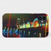 🌌🌉 🌙Psychedelic City Nightscape Fabulous Case-Mate iPhone Case (Achterkant (horizontaal))