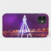 🌌🌉 🌙Psychedelic City Nightscape Fabulous Case-Mate iPhone Case (Achterkant (horizontaal))