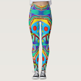 Psychedelic Cockerel: Kleurrijke strident cockerel Leggings