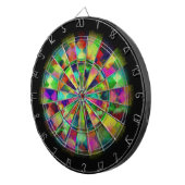 Psychedelic color Dart board van Valxart.com Dartbord (Voorkant Rechts)