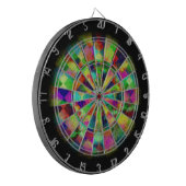Psychedelic color Dart board van Valxart.com Dartbord (Voorkant Links)