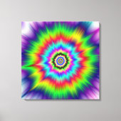 Psychedelic Color Explosion Canvas Afdruk (Voorkant)