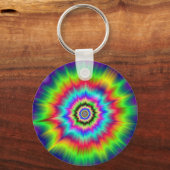 Psychedelic Color Explosion Sleutelhanger (Voorkant)