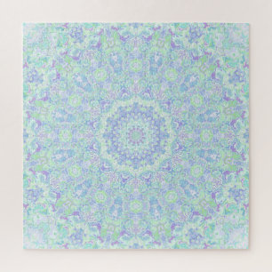 Psychedelic Colorful Hippie Mandala Legpuzzel