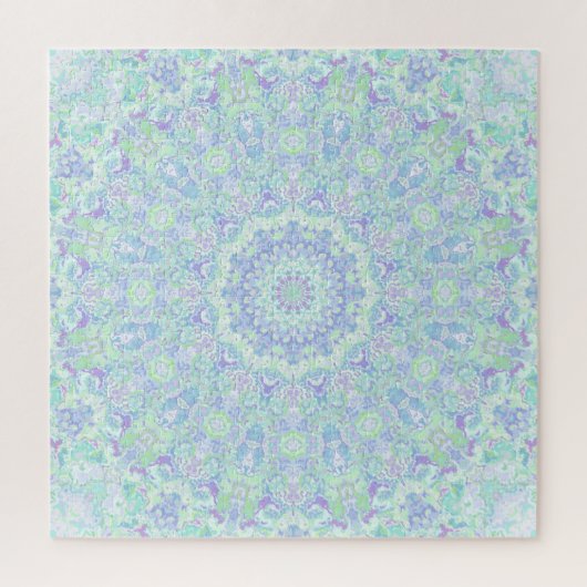Psychedelic Colorful Hippie Mandala Legpuzzel (Verticaal)