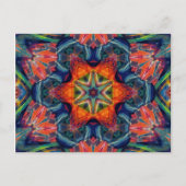 Psychedelic Colorful Kaleidoscope Patroon Briefkaart (Voorkant)