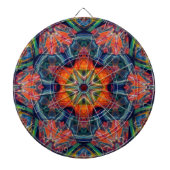 Psychedelic Colorful Kaleidoscope Patroon Dartbord (Voorkant)